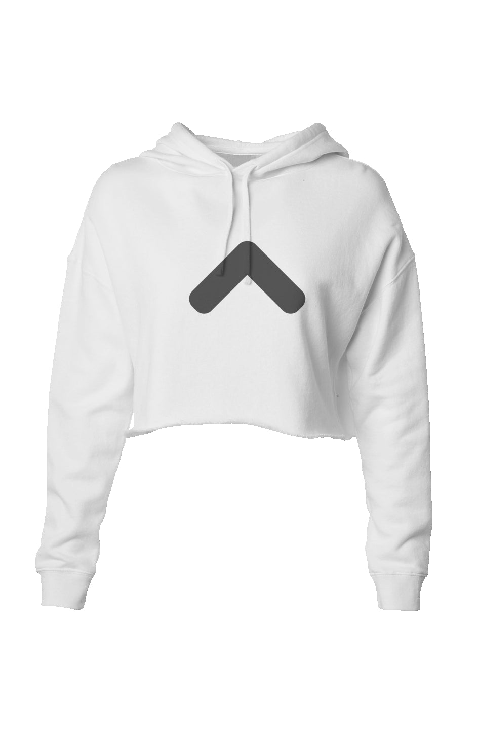 TopLightweight Crop Hoodie WHT FEM