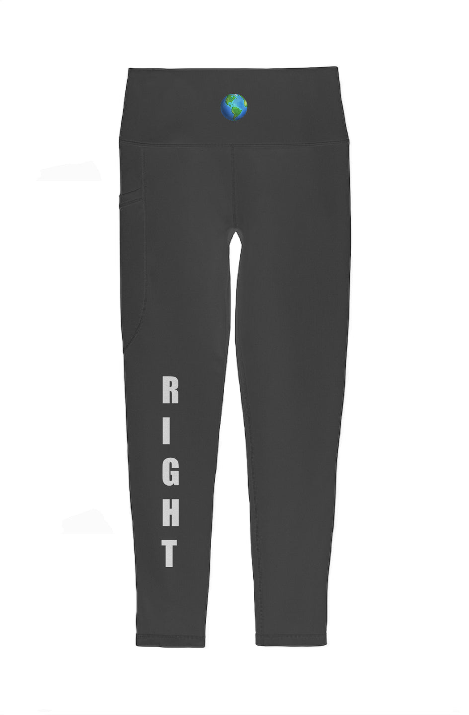 Top BLk  High Rise 7/8 Legging